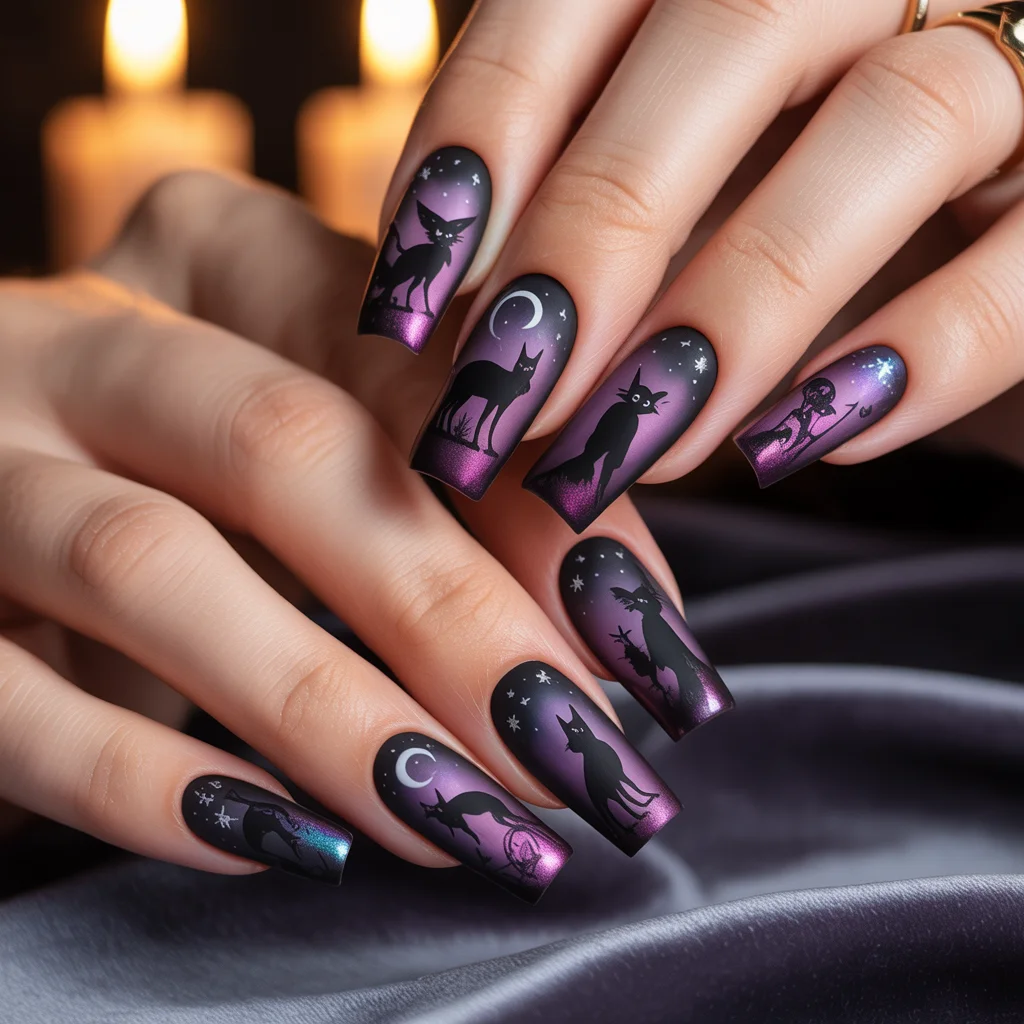 Witch-Familiar Shadow Nails