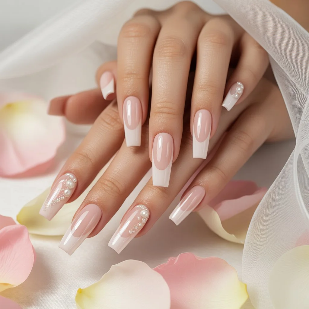 Baby Blush French Fade Nails