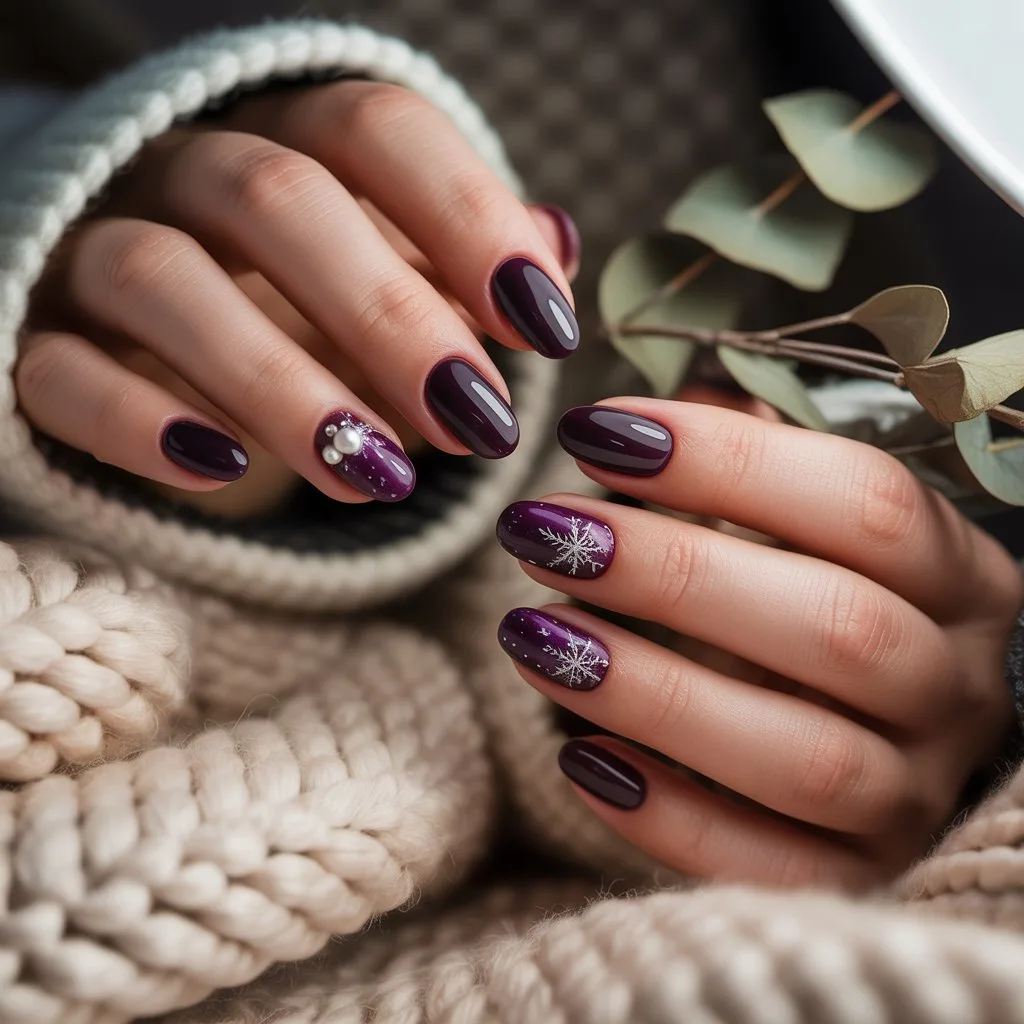 Blackberry Purple Nails
