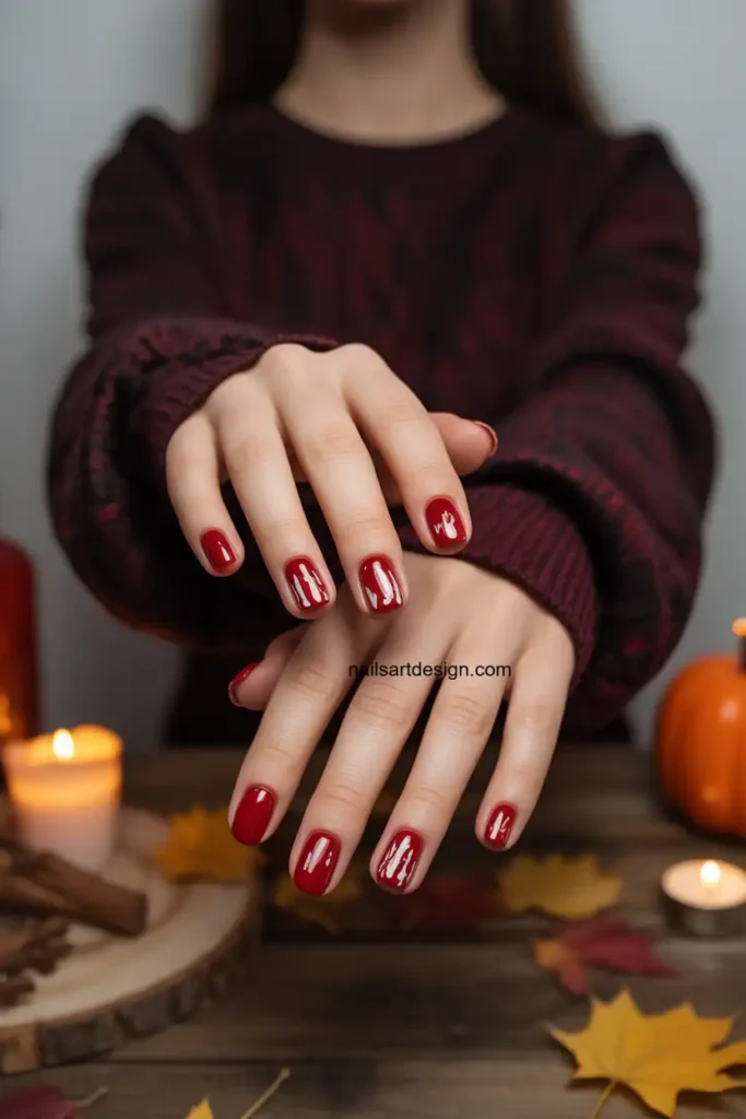 Bloody Red Drip Nails