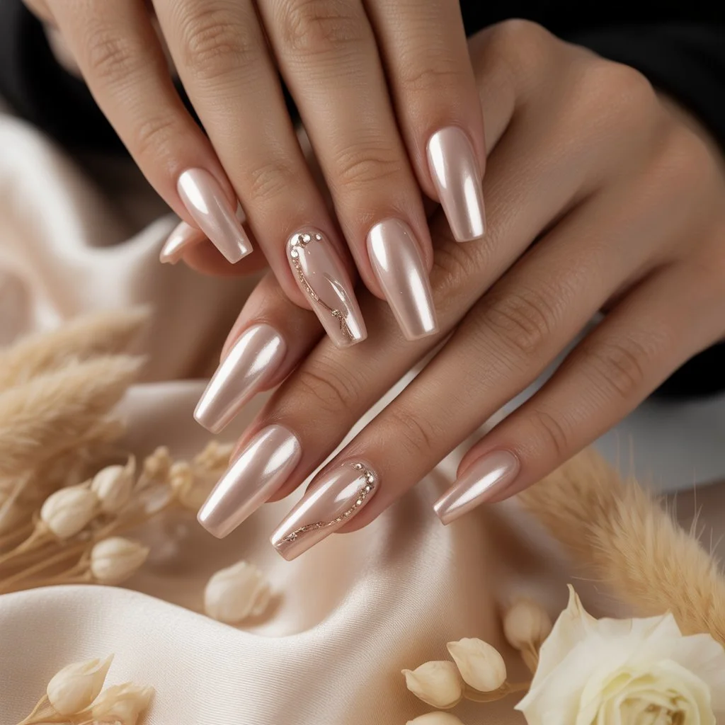Champagne Silk Gloss Nails