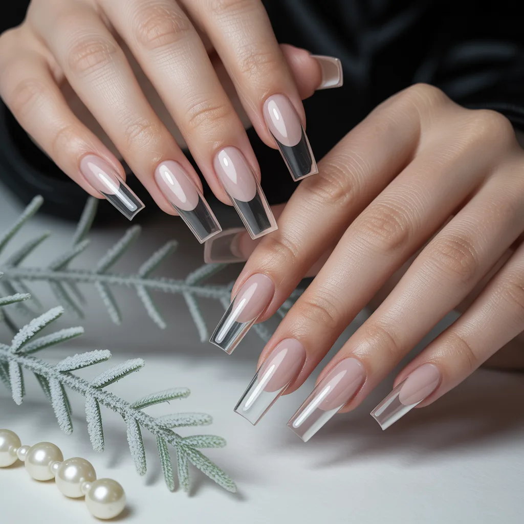 Clear Glossy Natural Nails