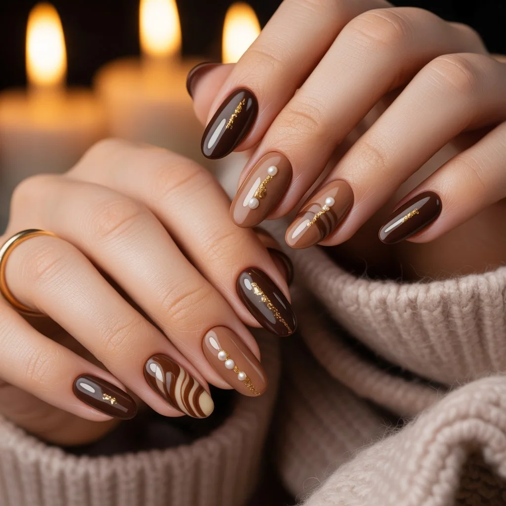 Cocoa Truffle Nails