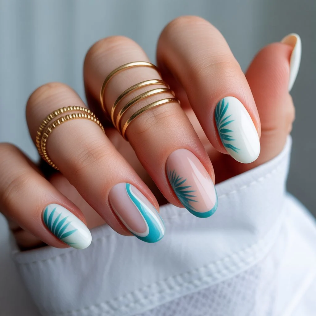 Coconut Milk White Nails