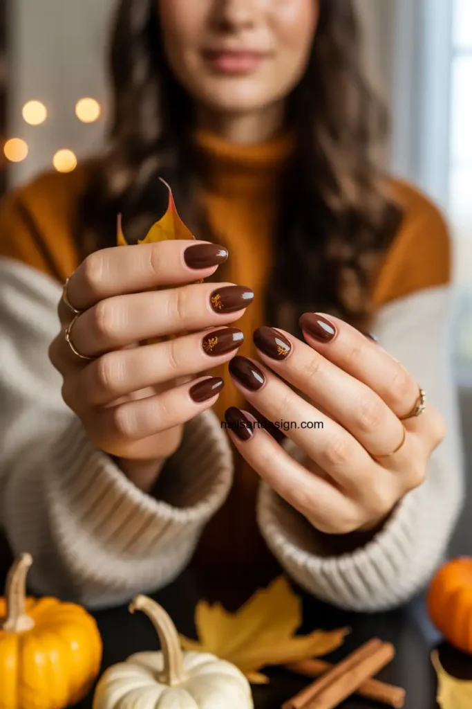 Dark Chocolate Halloween Nails