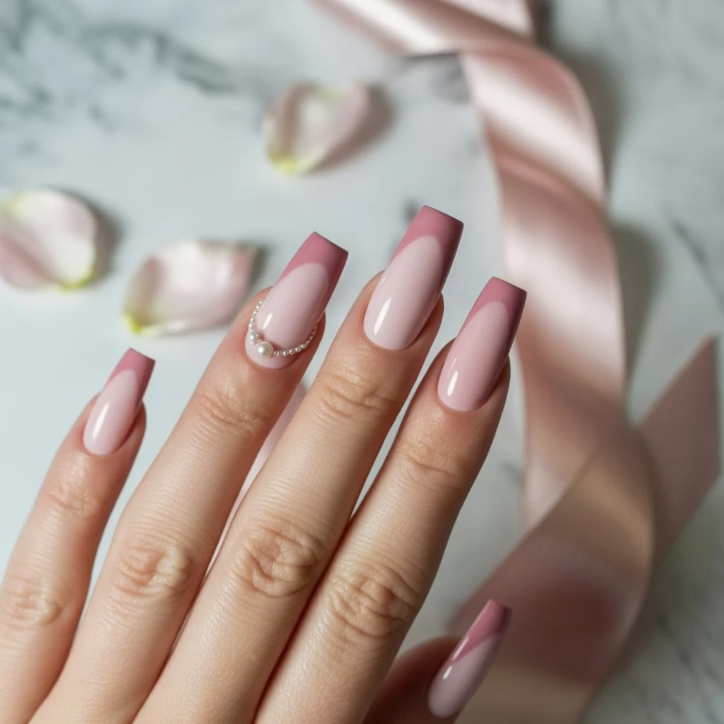 Dusty Pink Soft Matte Nails