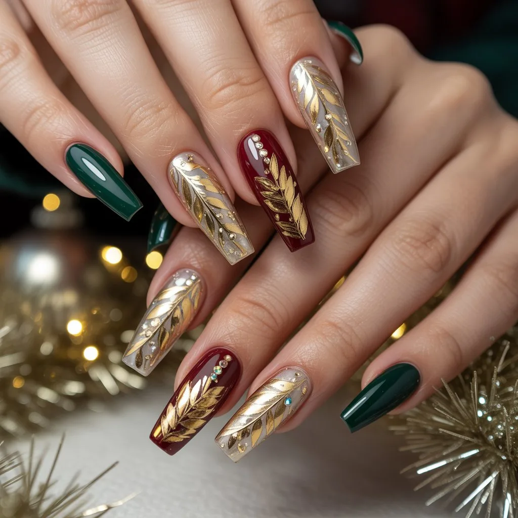 Gold Foil Ornament Nails