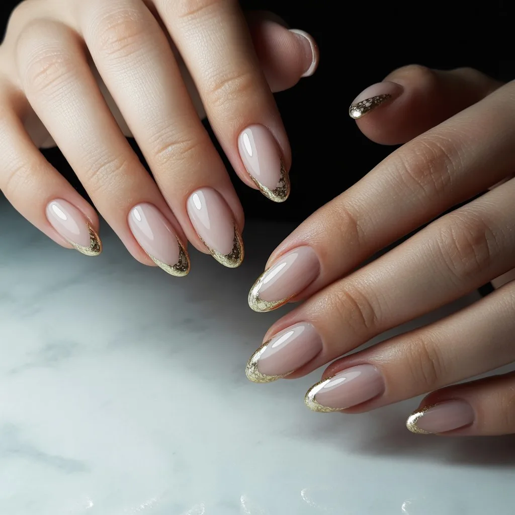 Gold Gleam Mini Tips Nail