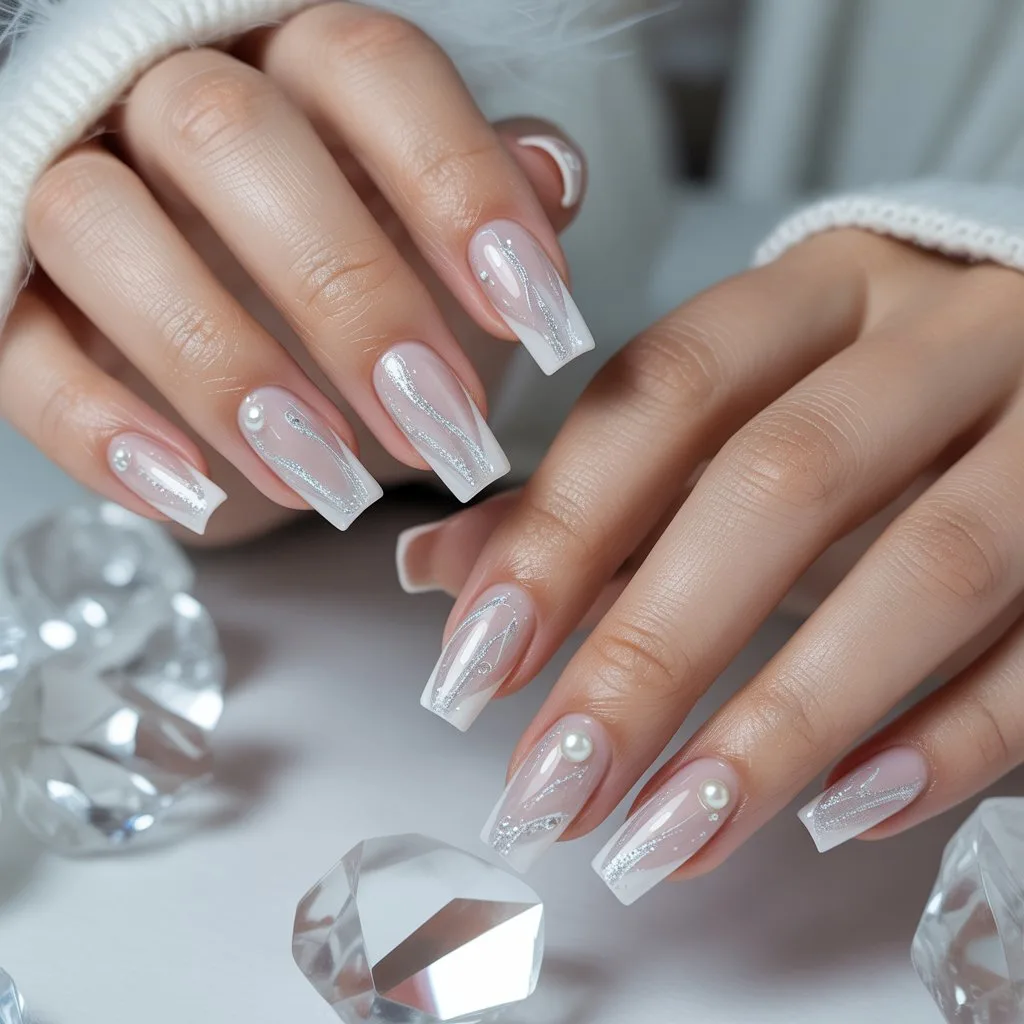 Ice-Glass Sheer French Minis Nail