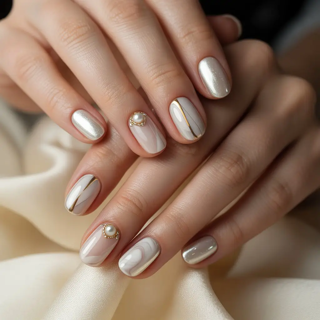 Ivory Gloss Bridal-Friendly Nails