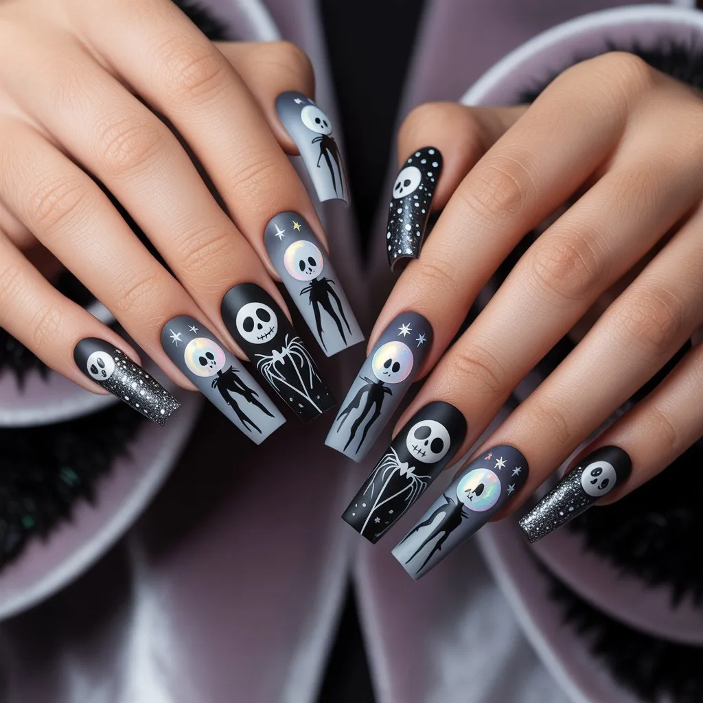 Jack Silhouette Moon Nails