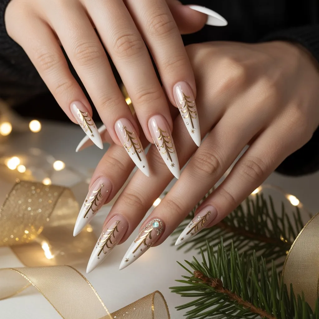 Micro Tree French Accent Nails