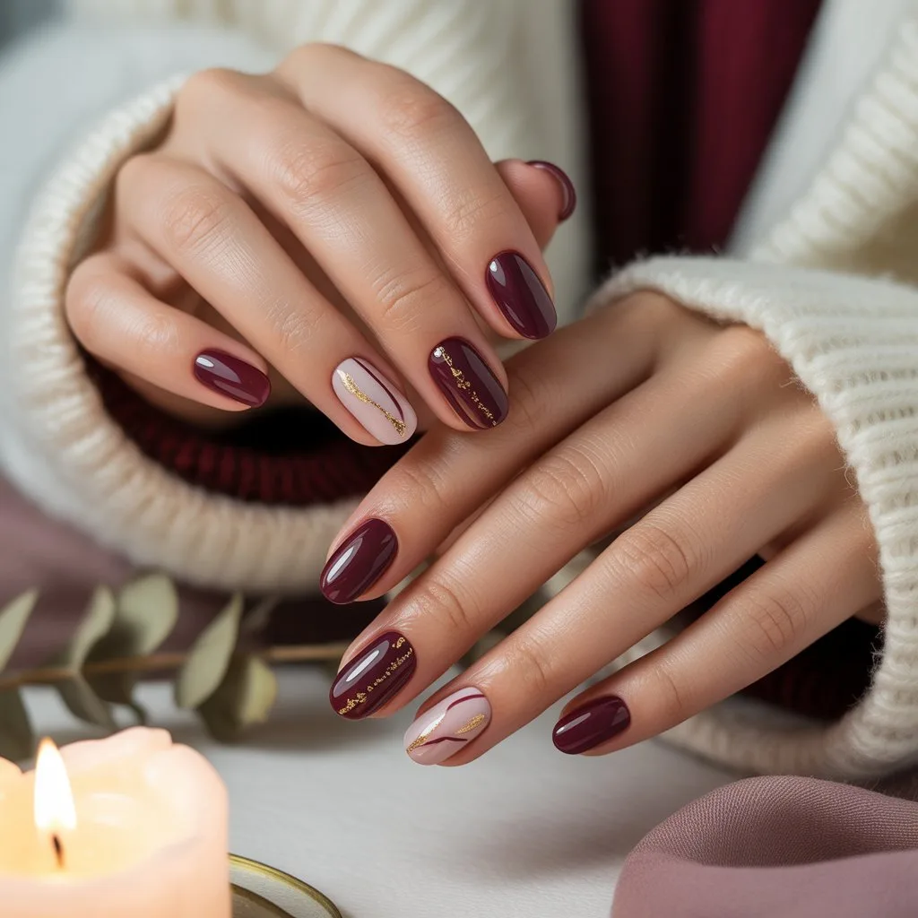 Mulberry Wine Nails