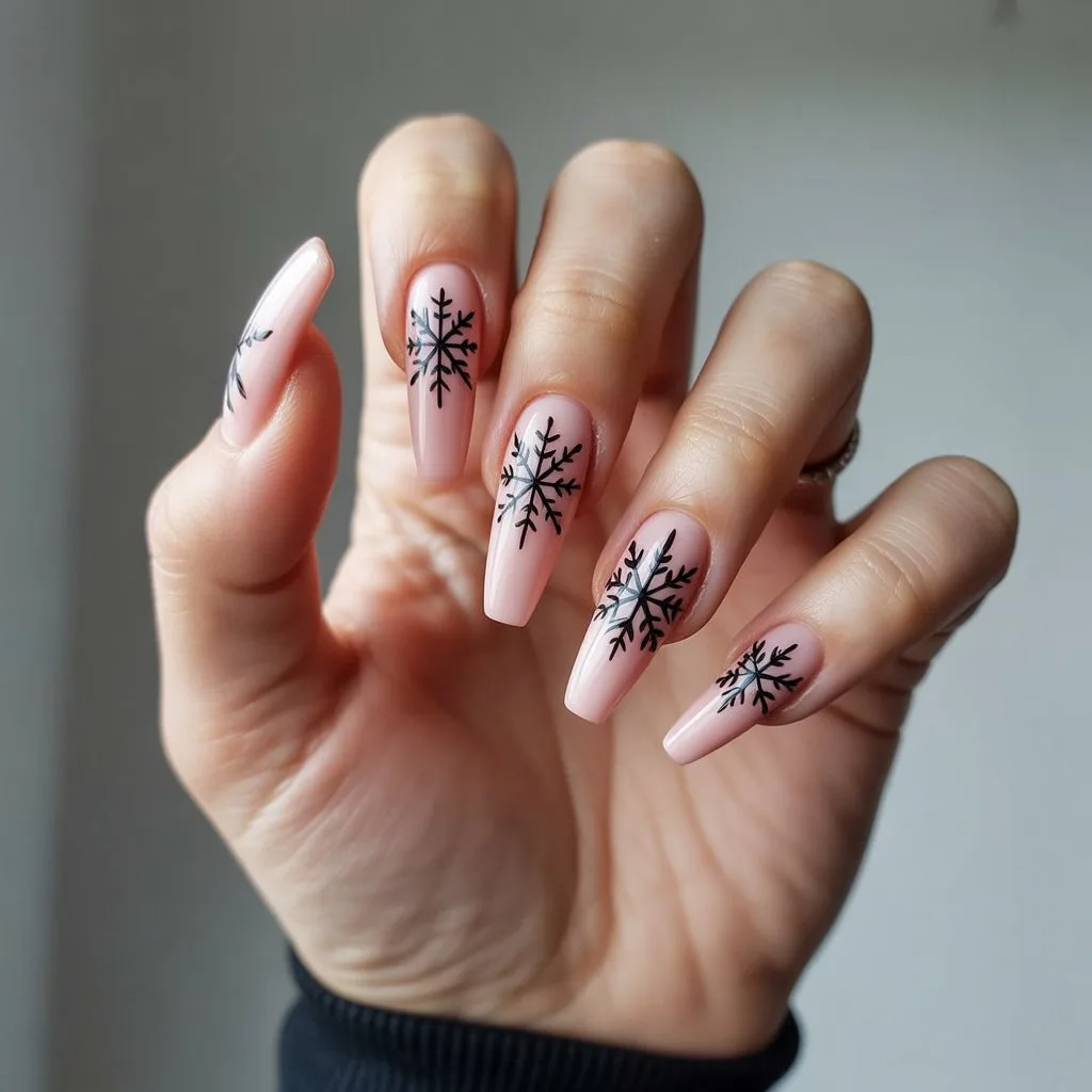 Nightmare Snowflake Nails