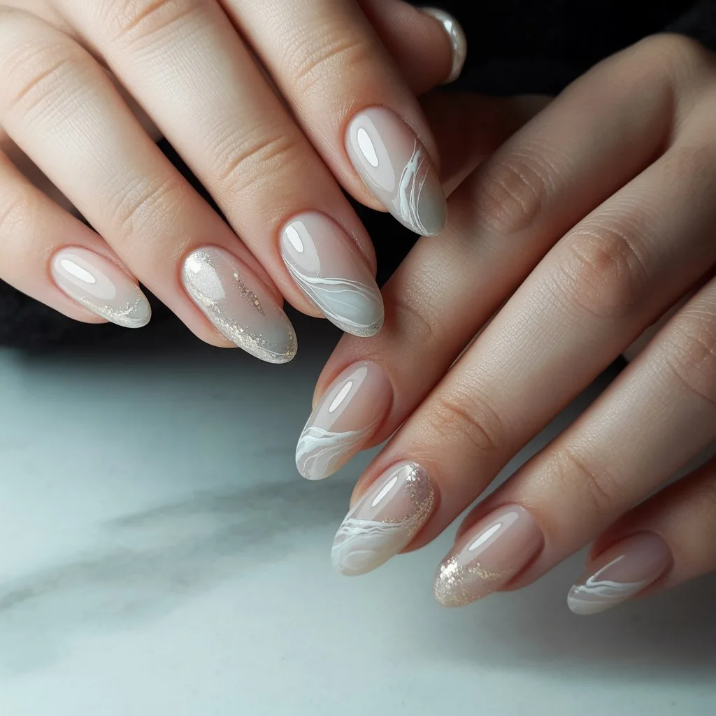 Pearl-Sheer Whisper Nails
