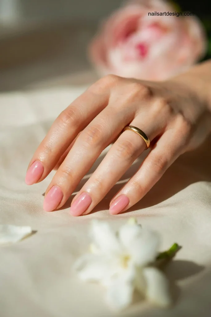 Pink Ombre Gel Nails