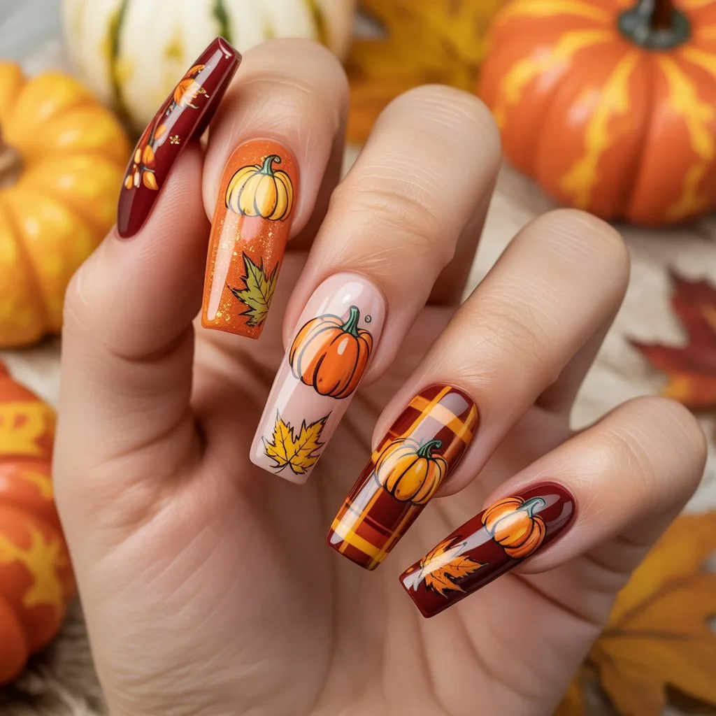 Pumpkin Patch Mini Nails