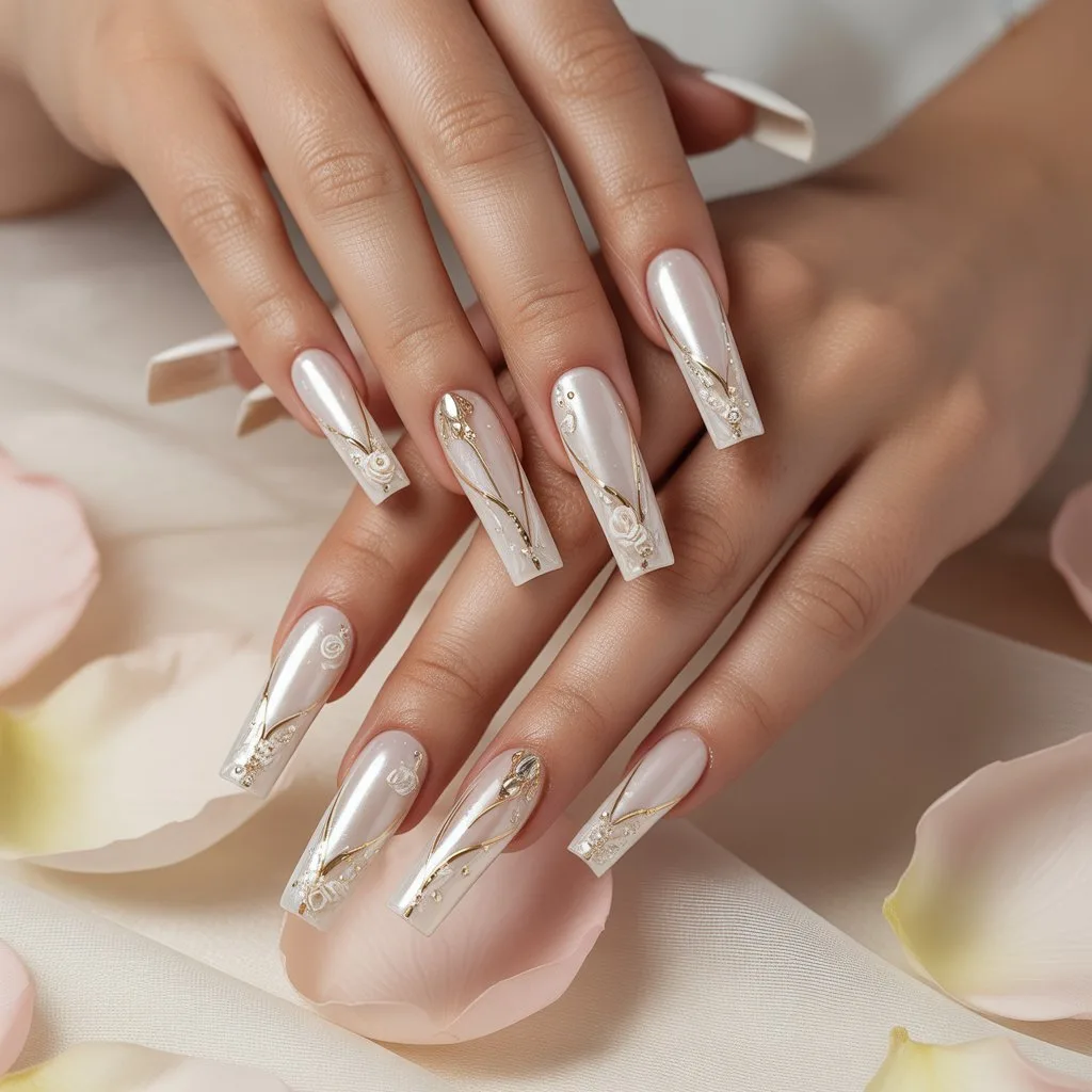 Sculpted Cuticle Crown Acrylics Nail