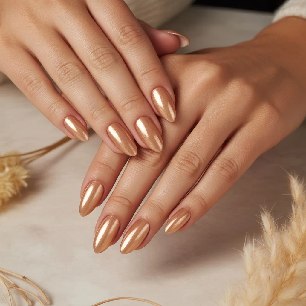 Sheer Honey Nude Nails