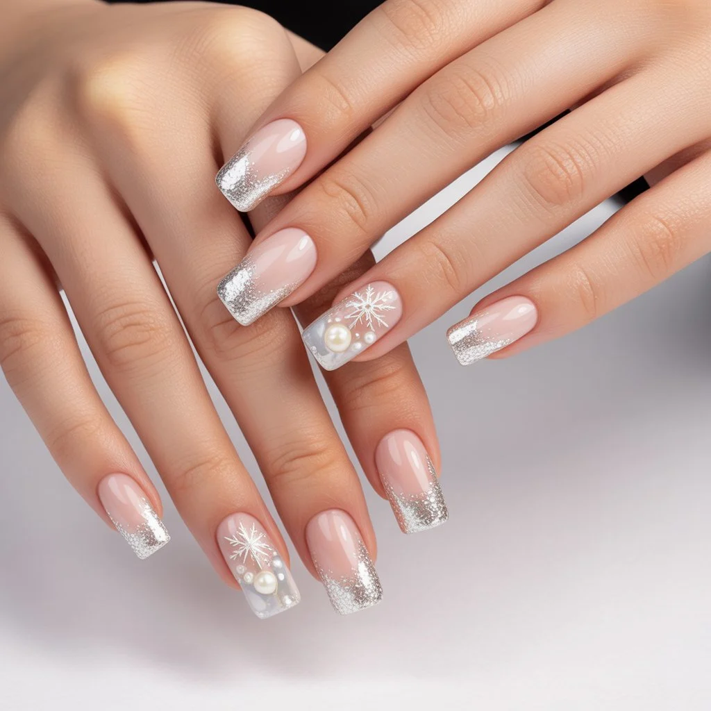 Silver Frost Mini Tips Nail