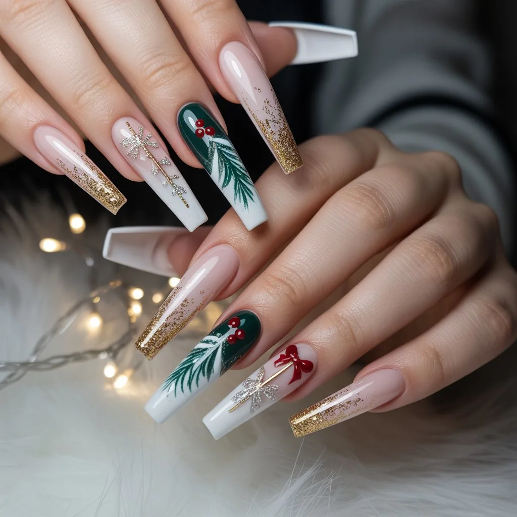 Snow White Gloss Nails