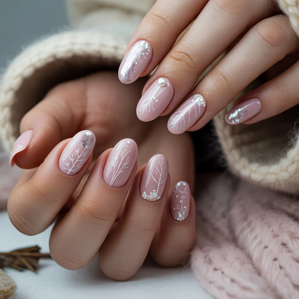 Snowberry Pink Nails