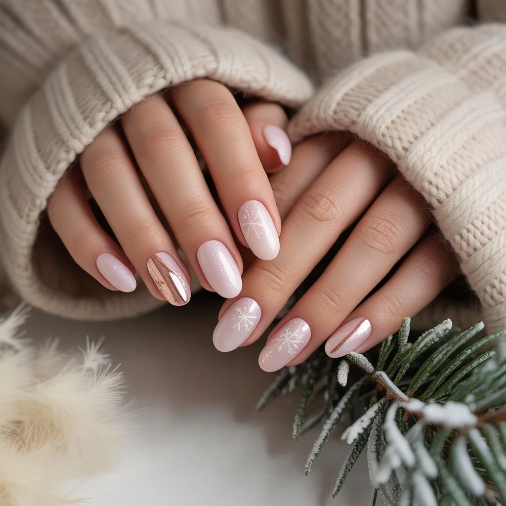 Soft Marshmallow Pink Nails