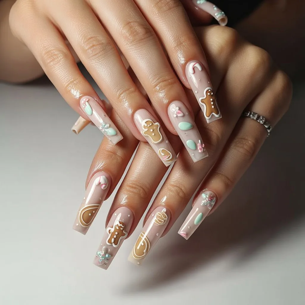 Sugar-Cookie Gel Nails