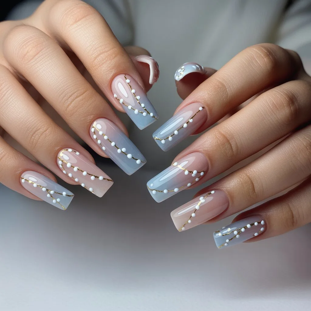 Twinkle Light Dot Nails