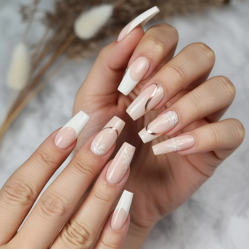 Vanilla Cream Minimal Nails