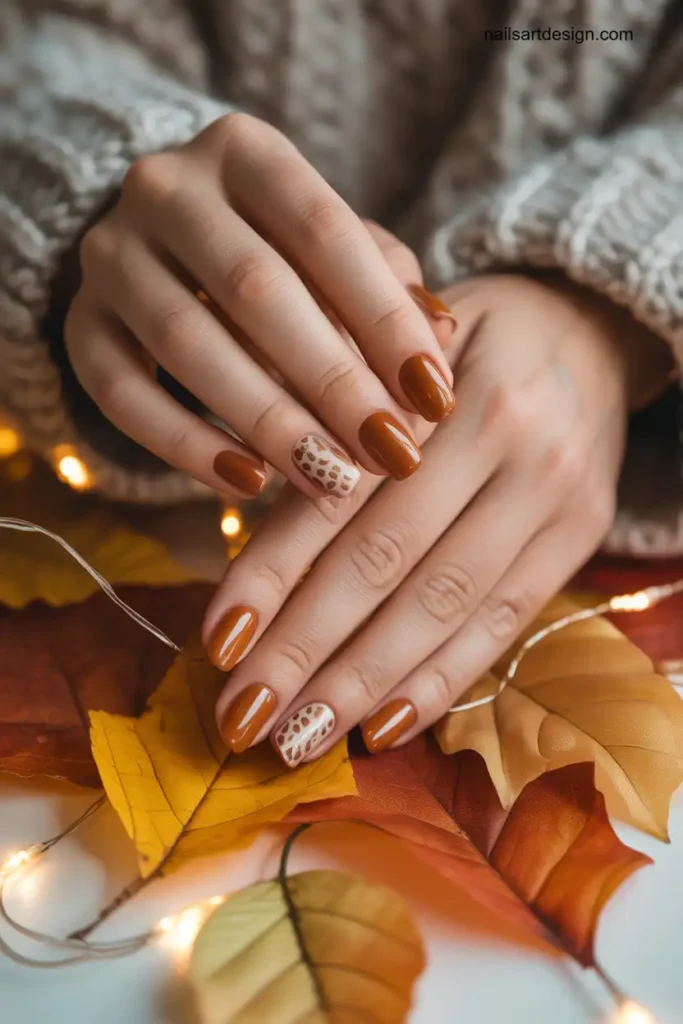 Cinnamon Spice Nails