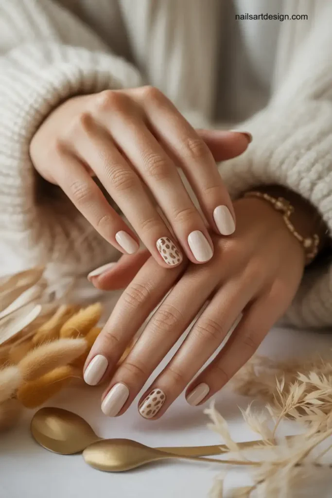 Classy Neutral Fall Nails