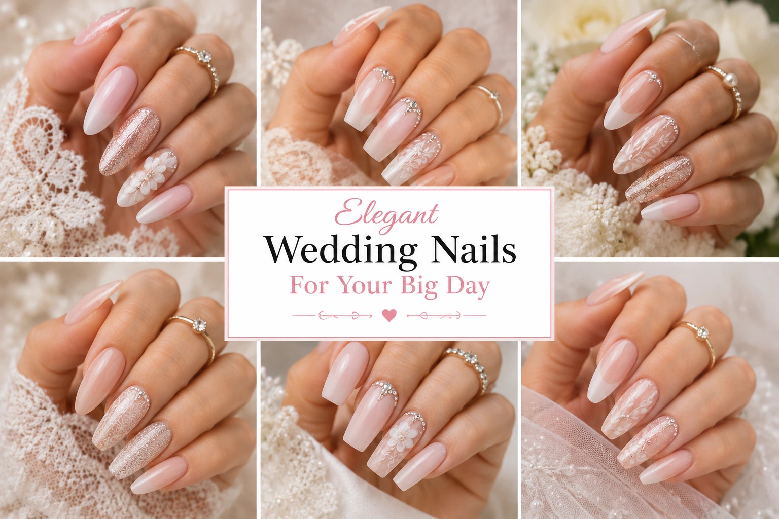 Elegant Wedding Nails