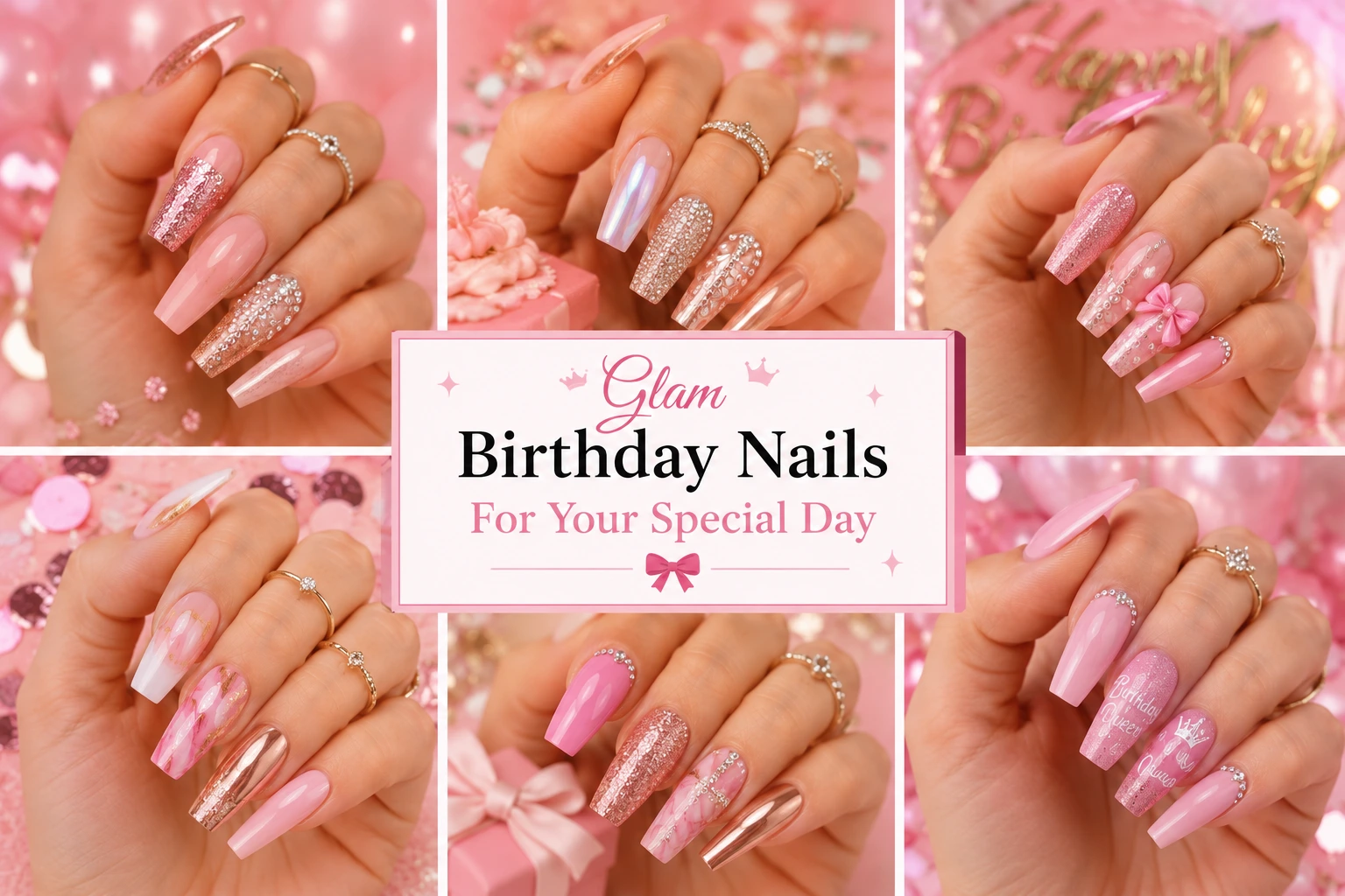Glam Birthday Nails