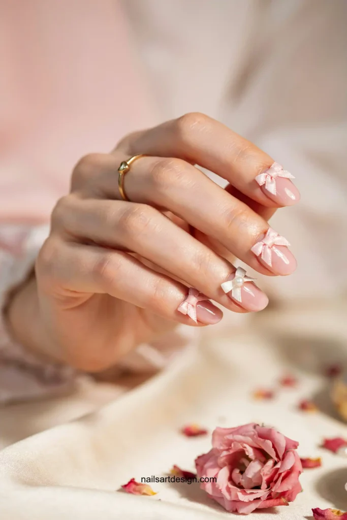 Coquette Bow Nails