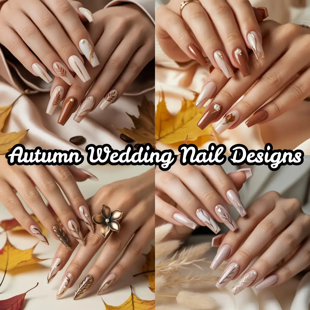 Autumn Wedding Nail Designs