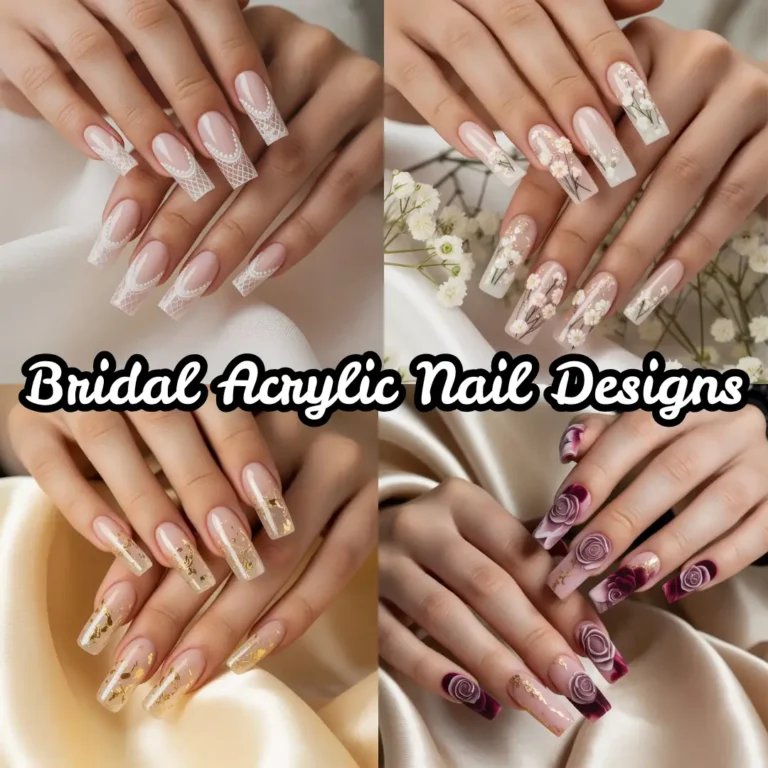Bridal Acrylic Nail Designs