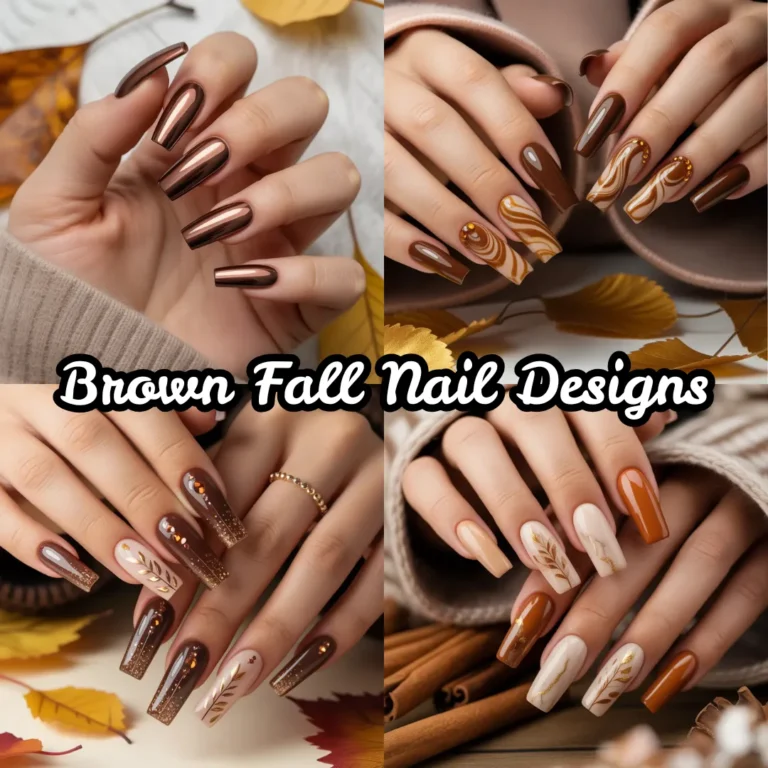 Brown Fall Nail