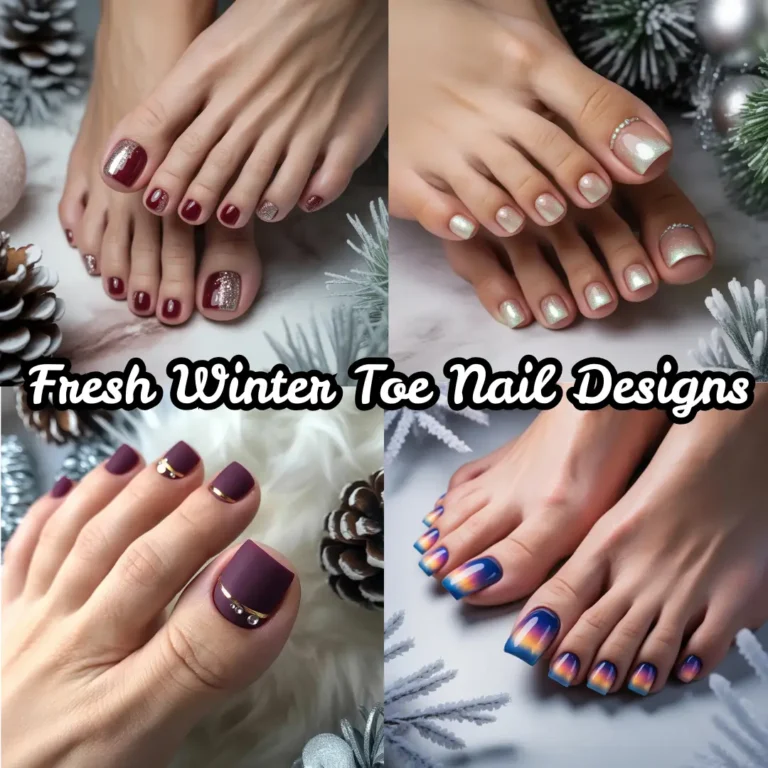 Fresh Winter Toe Nail