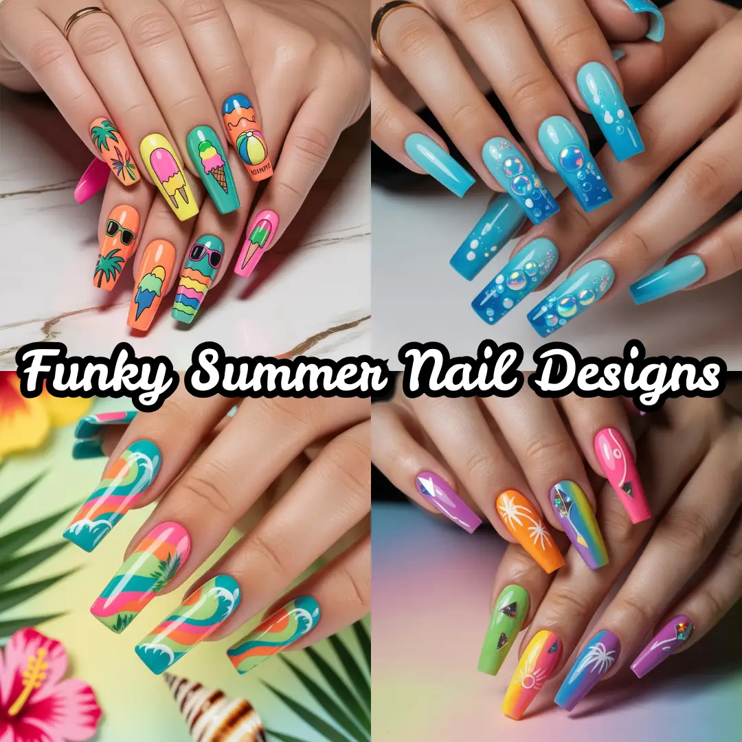 Funky Summer Nail Designs