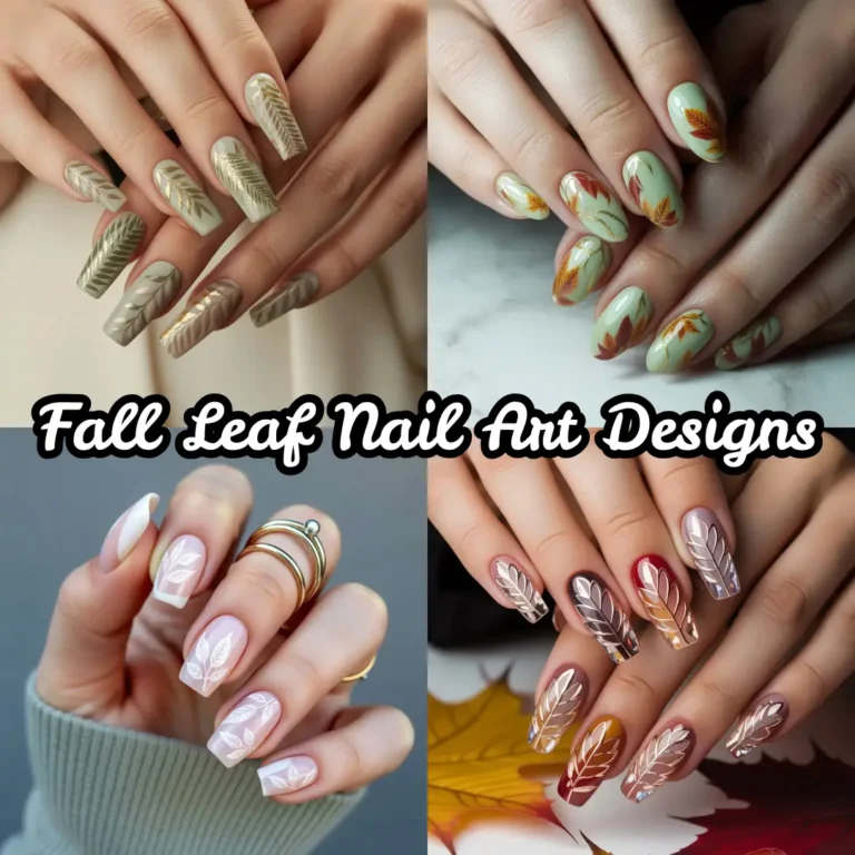 Fall Leaf Nail Art Designs