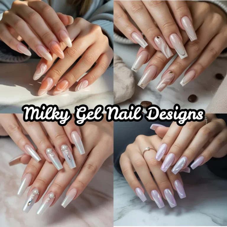 Milky Gel Nail Designs