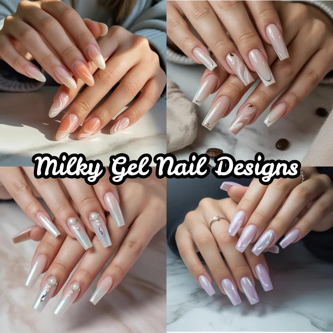 Milky Gel Nail Designs