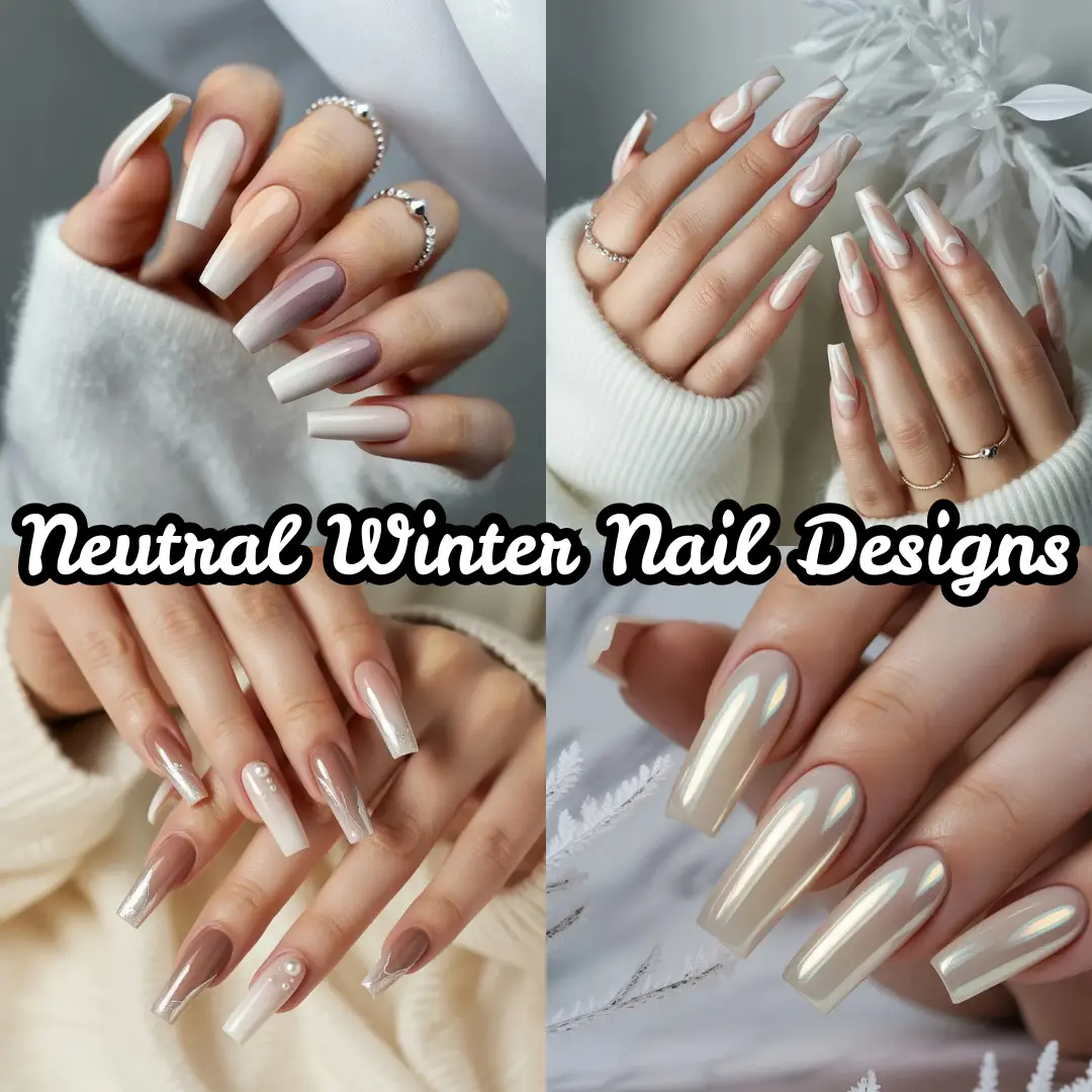 Neutral Winter Nail Designs