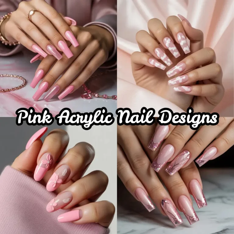 Pink Acrylic Nail Designs
