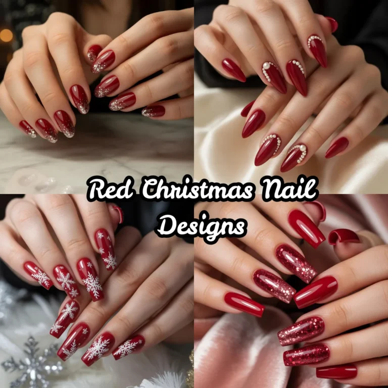 Red Christmas Nail