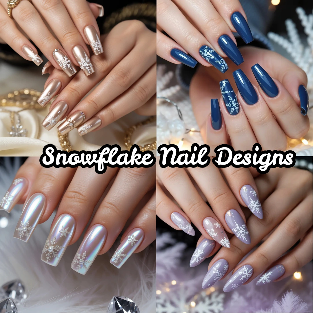 Snowflake Nails design