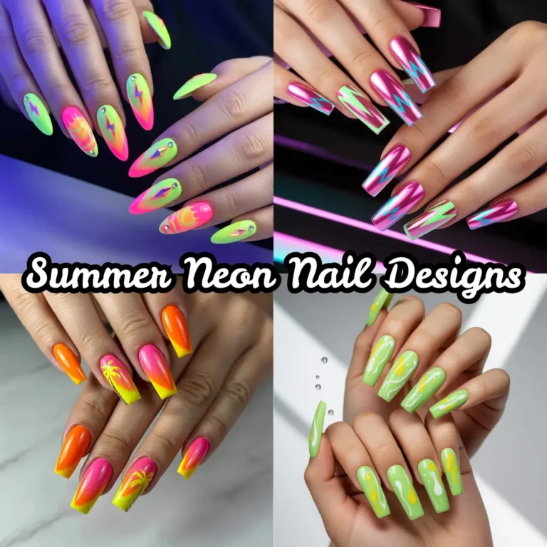 Summer Neon Nail Designs