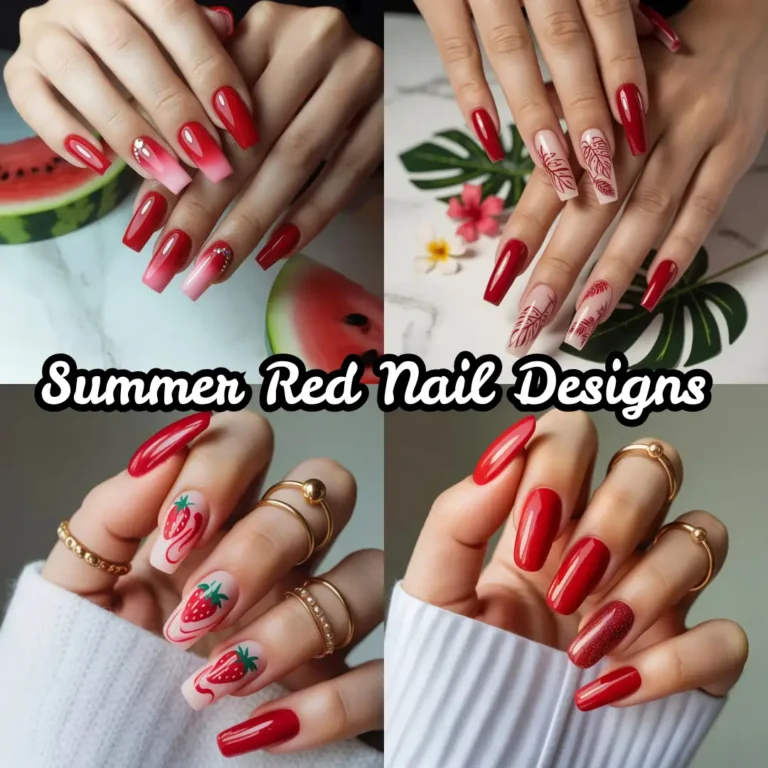 Summer Red Nail Designs