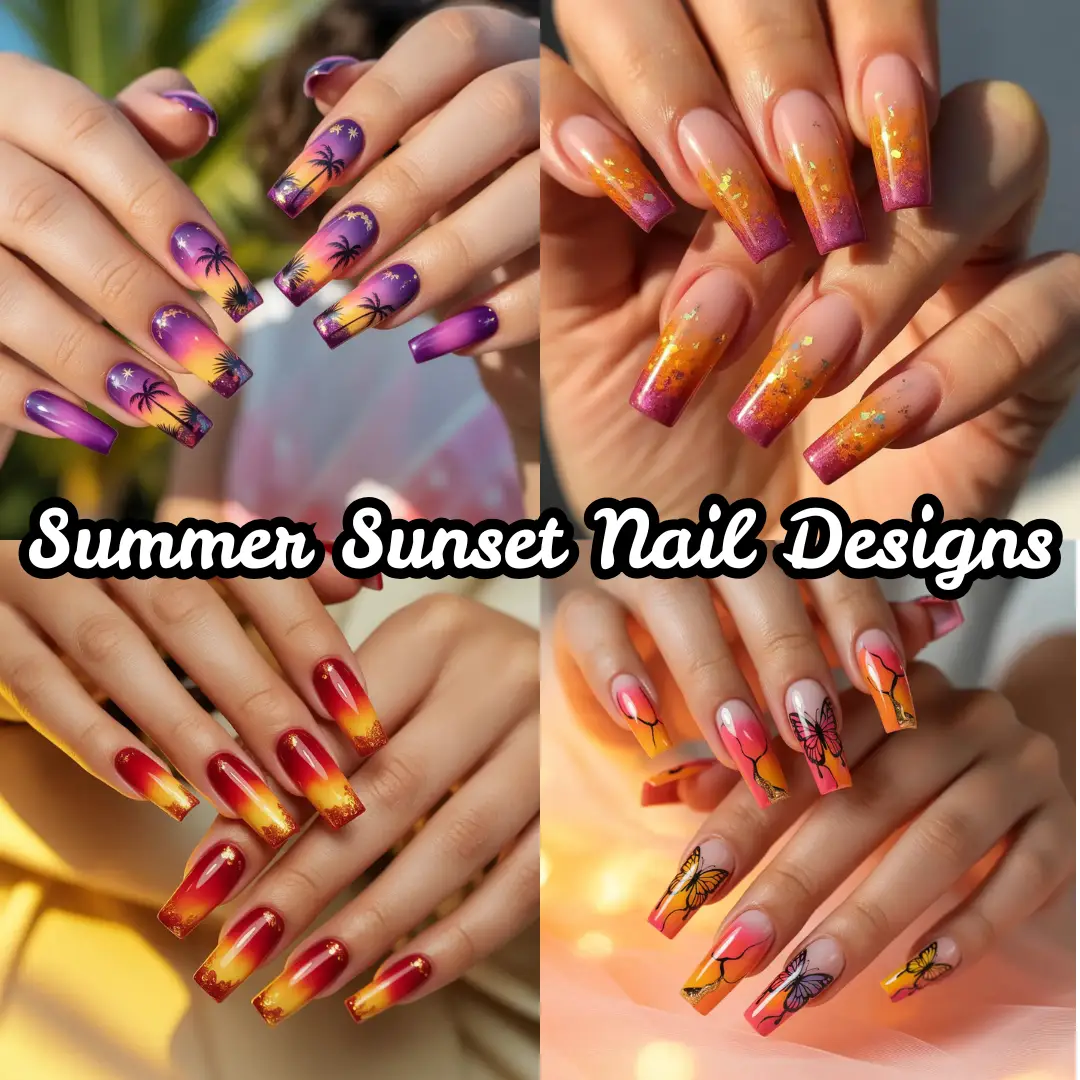 Summer Sunset Nail Designs